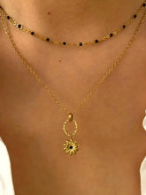 2-Piece Sunflower Pendant Necklace Fashion Jewelry