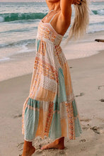 Printed Square Neck Cami Dress Casual Dresses