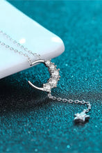 Star & Moon Moissanite Necklace Necklaces