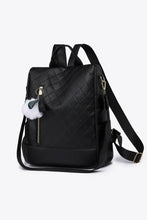 Pum-Pum Zipper Backpack Black One Size Handbags