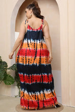 Plus Size Tie-Shoulder Maxi Dress Woman Maxi Dress