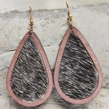 Teardrop Shape Wooden Dangle Earrings Style J One Size Earrings