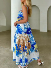 Pocketed Printed Sleeveless Cami Dress Casual Dresses