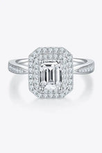 Adored 1 Carat Moissanite 925 Sterling Silver Side Stone Ring Rings