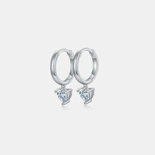 1 Carat Moissanite 925 Sterling Silver Heart Earrings Earrings
