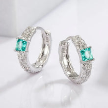 925 Sterling Silver Inlaid Zircon Earrings Earrings