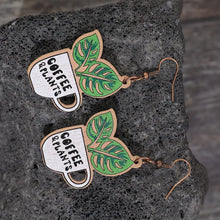 Wooden Alloy Dangle Earrings Earrings