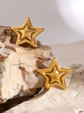 Stainless Steel Star Stud Earrings Earrings