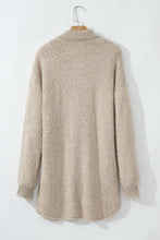 Pocketed Button Up Long Sleeve Cardigan Woman Outerwear