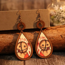 Wooden Teardrop Shape Earrings Earrings