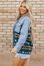 Pocketed Button Up Long Sleeve Denim Jacket Woman Outerwear