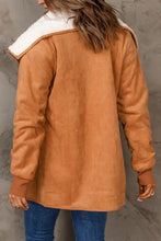 Open Front Long Sleeve Sherpa Jacket Woman Outerwear