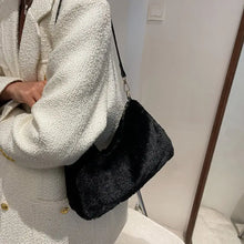 Faux Fur Removable Strap Shoulder Bag Shoulder Bags
