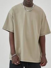 Men's Round Neck Drop Shoulder T-Shirt Mens Tops