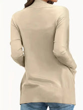 Open Front Long Sleeve Sweater Cardigan Cardigans