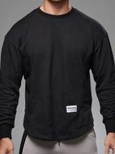 Men's Plus Size Round Neck Drop Shoulder T-Shirt Black Mens Tops