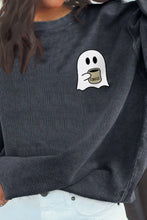 Ghost Graphic Drop Shoulder Sweatshirt Woman Sweatshirts