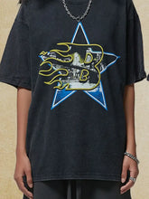 Men's Graphic Round Neck Half Sleeve T-Shirt Mens Tops