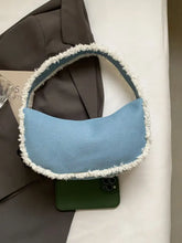 Raw Hem Denim Shoulder Bag Shoulder Bags