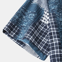 Men's Plus Size Plaid Short Sleeve Button-Up Shirt Mens Tops