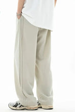 Men's Plus Size Drawstring Loose Fit Pants Light Gray Woman Sweatpants