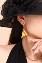 18K Gold-Plated Triangle Dangle Earrings Earrings