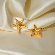 Stainless Steel Star Shape Earrings Earrings