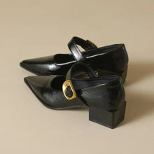 Point Toe Block Heels Slip-Ons Woman Loafers