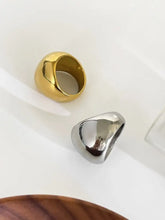 2-Piece Stainless Steel Bubble Shape Ring Fashion Jewelry