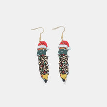 PU Leather Alloy Pencil Earrings Gold One Size Earrings