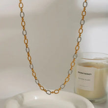 Two-Tone Chain Link Jewelry Set Fashion Jewelry