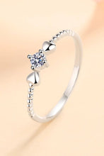 Adored Moissanite Heart 925 Sterling Silver Ring Rings