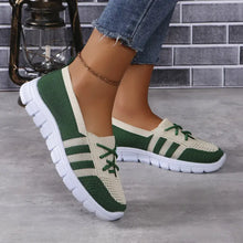 Mesh Contrast Flat Slip-Ons Woman Loafers