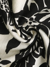 Printed V-Neck Cap Sleeve Dress Woman Casual Dress