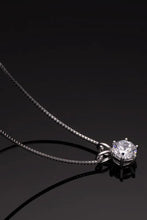 925 Sterling Silver 1 Carat Moissanite Pendant Necklace Necklaces