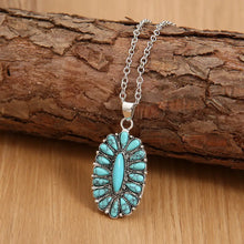 Artificial Turquoise Pendant Alloy Necklace Teal One Size Necklaces