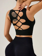Crisscross Cropped Active Tank Woman Activewear