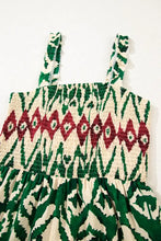 Western Aztec Shirred A-line Sleeveless Maxi Dress Woman Maxi Dress