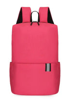 Solid Color Nylon Backpack Bag Backpacks