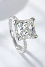5.52 Carat Moissanite Side Stone Ring Silver Rings
