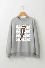 GAME DAY Round Neck Long Sleeve Sweatshirt Woman Sweatshirts
