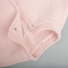 Double Take Plush Mock Neck Snap Down Jacket with Pockets Woman Outerwear