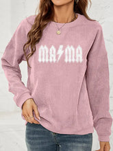 MAMA Graphic Dropped Shoulder Sweatshirt Woman Sweatshirts
