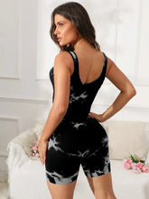 Tie-Dye Wide Strap Active Romper Woman Activewear