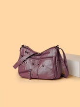 PU Leather Adjustable Strap Shoulder Bag Moonlit Mauve One Size Shoulder Bags