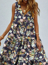 Floral Tiered Maxi Tank Dress Woman Maxi Dress