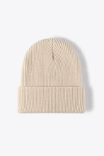 Warm Winter Knit Beanie Beige One Size Hats