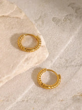 18K Gold-Plated Stainless Steel Huggie Earrings Earrings