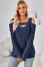 Cutout Square Neck Cold Shoulder T-Shirt Woman T Shirts