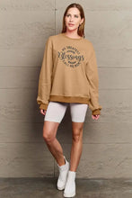 Simply Love Full Size MY GREATEST BLESSINGS CALL ME MOM Round Neck Sweatshirt Woman Sweatshirts